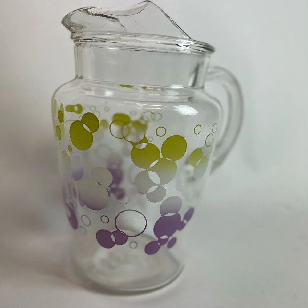 Atomic Dot Bubble Mid century modern Drink Pitcher Vintage - Picture 4 of 7